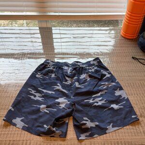 Spiritual Gangster Navy Camouflage Shorts Men’s Medium